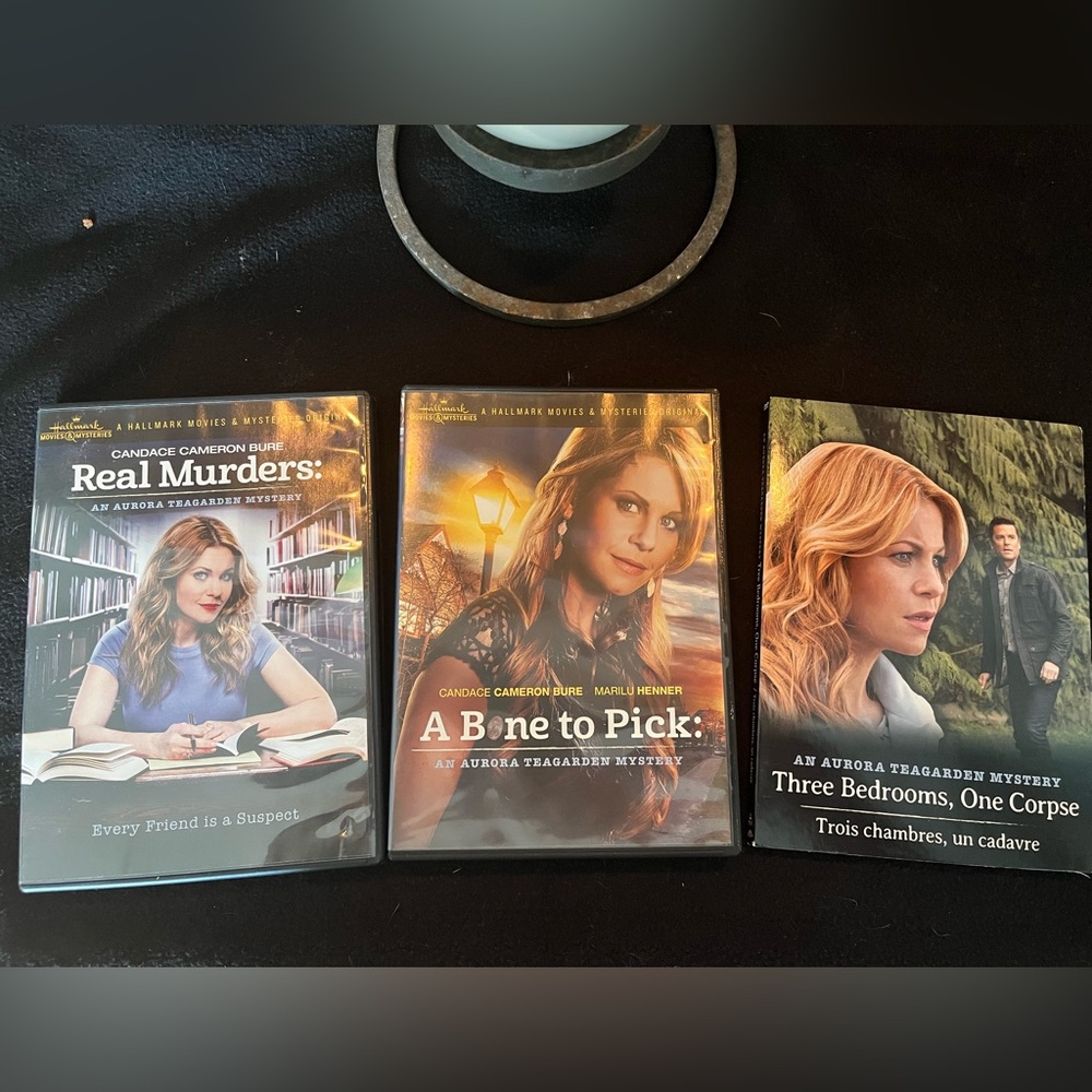 3 Hallmark Aurora Teagarden Mystery movie DVDs